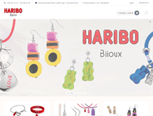 Tablet Screenshot of haribo-bijoux.com